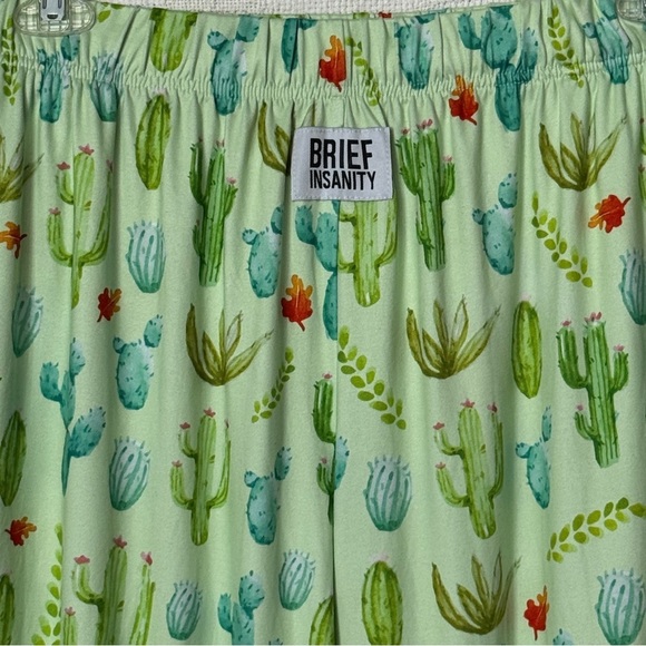 Brief Insanity Cactus Print Lounge Pants | Men’s Large - Picture 2 of 6
